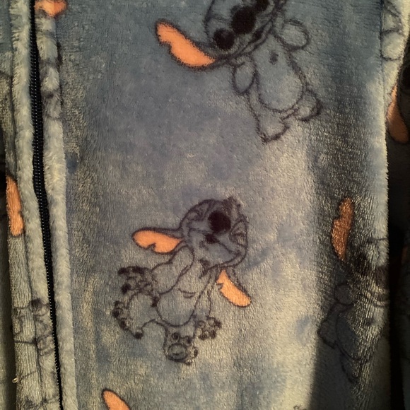 Disney Blue and Pink Stitch Pajama Onesie - Picture 3 of 4